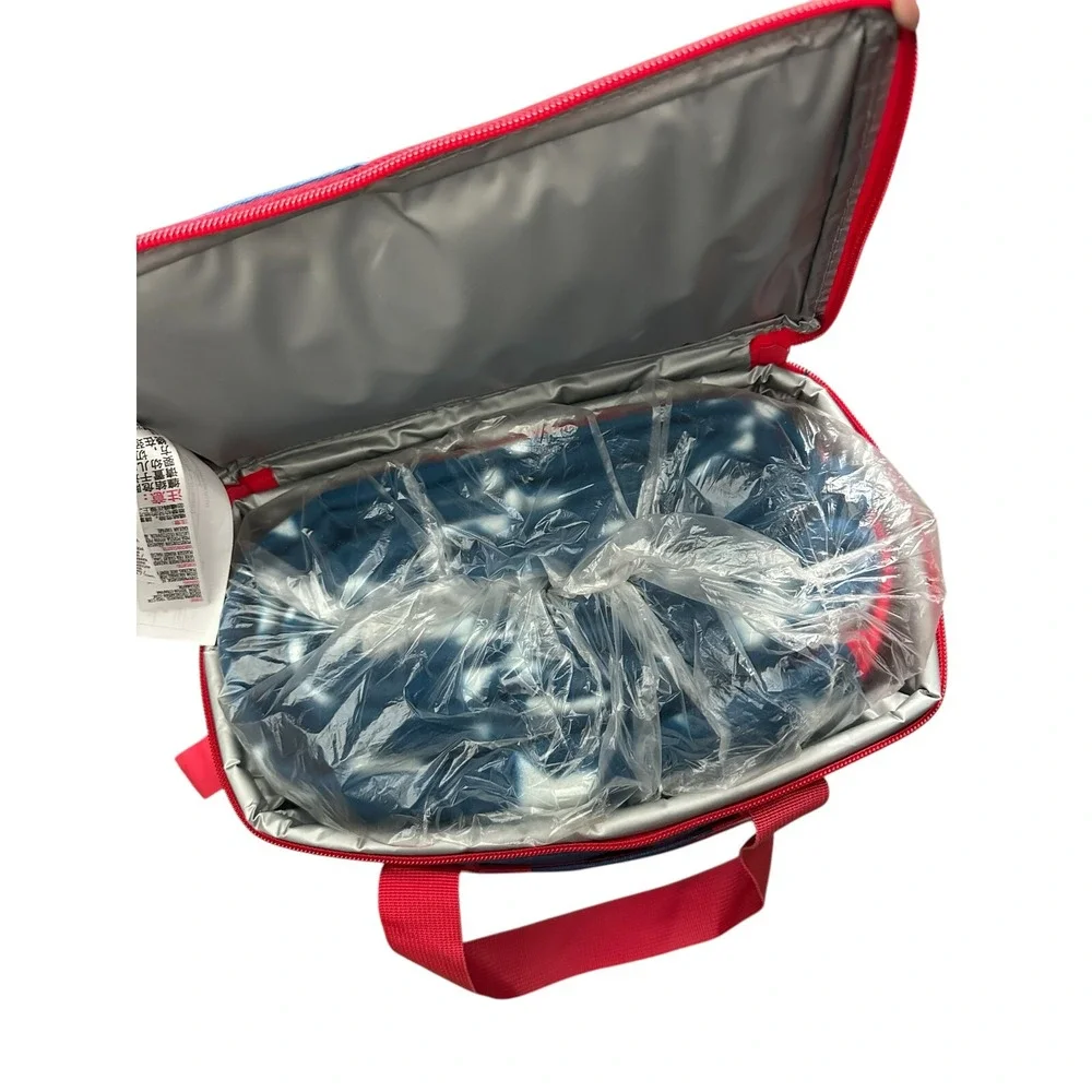 Disney Store Mickey Mouse‎ Americana 70x80 Patriotic Fleece Blanket & Lunch Box